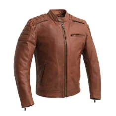 Crusader Men’s Motorcycle Leather Jacket