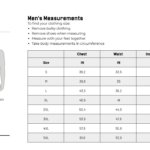 Size chart sweatshirt