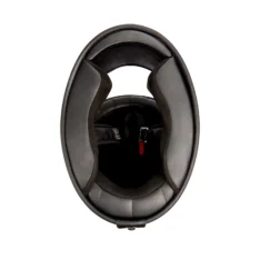 Gloss Stripe Retro Full Face Helmet, Silver