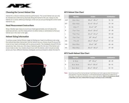 Size Chard AfX Size Chard AfX
