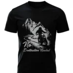 No Destination Needed Black Front mocup