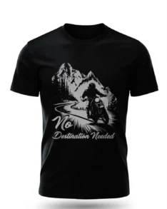 No Destination Needed Black Tee