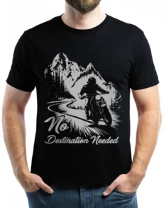 No Destination Needed Black Tee