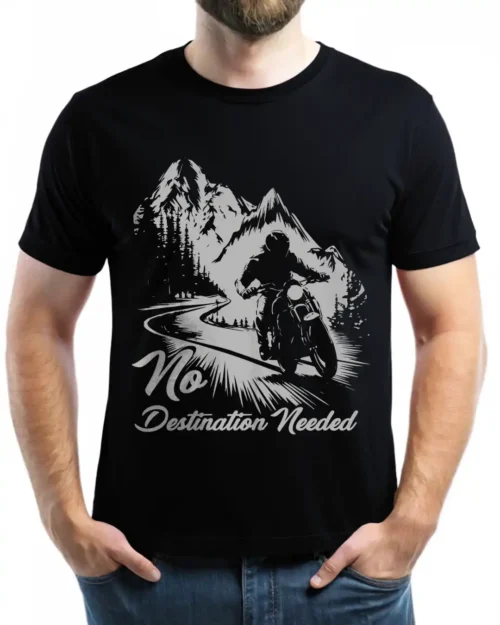 No Destination Needed Black front model